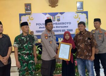 Sinergitas Pengusaha Kavling Bersama Forkopimca Tambakboyo Tuban mengadakan Kegiatan Santunan Anak Yatim
