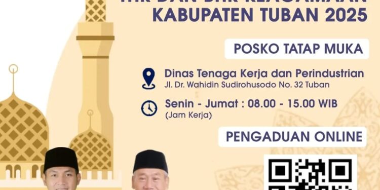 Disnakerin Tuban Buka Posko Pengaduan THR dan BHR Keagamaan 2025