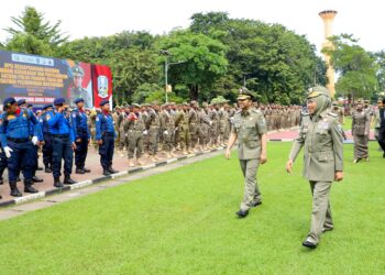 Kepala Satpol PP Tuban Hadiri Apel Gabungan Tingkat Jatim