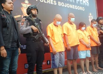 Gerombolan Sindikat Pengedar Uang Palsu Digulung Tim Resmob Polres Bojonegoro