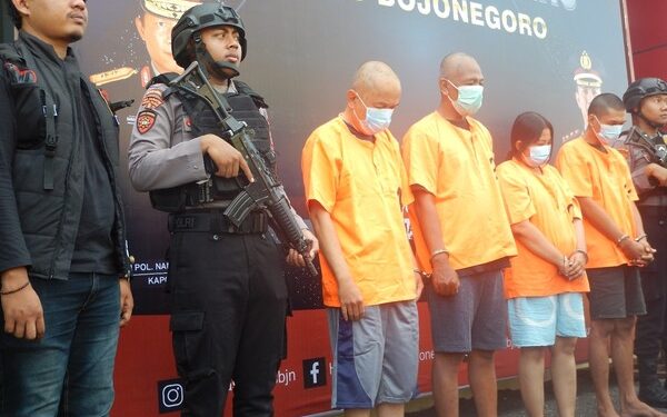 Gerombolan Sindikat Pengedar Uang Palsu Digulung Tim Resmob Polres Bojonegoro