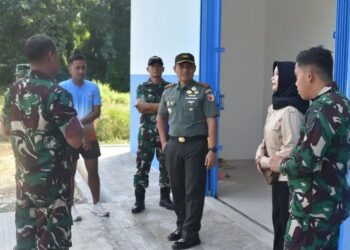 Dandim 0811/Tuban Dampingi Tim Sterad Tinjau Lokasi Progress Pembangunan Satuan Pelayanan Pemenuhan Gizi
