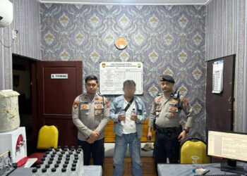 Warga Surabaya Penjual Miras Ilegal di Mojokerto Diamankan Polisi