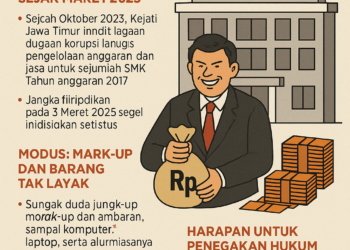 Dugaan Korupsi Rp64 Miliar di Dinas Pendidikan Jawa Timur, Kejati Jatim Naikkan Status ke Penyidikan