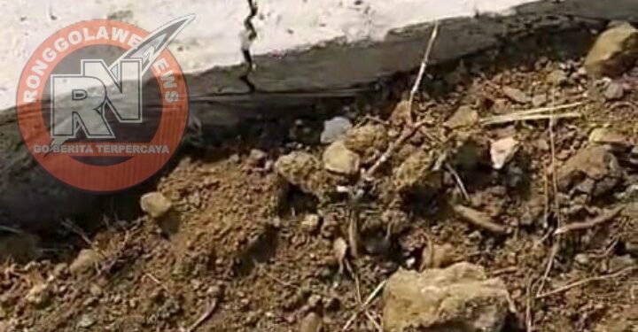 Jalan Rekonstruksi di Mojokerto Belum Rampung, Sudah Ada Keretakan