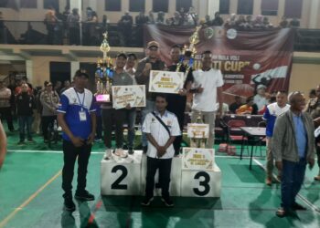 Tim Kecamatan Mojoanyar Raih Juara 1 Lomba Voli Putra Bupati Cup 2025