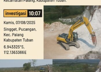Diduga Tambang Ilegal Beroperasi di Palang, Tuban: Alat Berat dan Aktivitas Eksploitasi Ditemukan