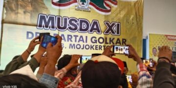Pada Musda XI   Winajat Secara Aklamasi Terpilih Menjadi Ketua DPD Golkar Kabupaten Mojokerto periode 2025–2030