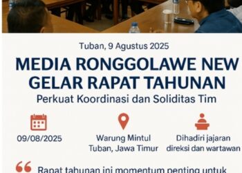 Media Ronggolawe News Gelar Rapat Tahunan: Perkuat Koordinasi dan Soliditas Tim