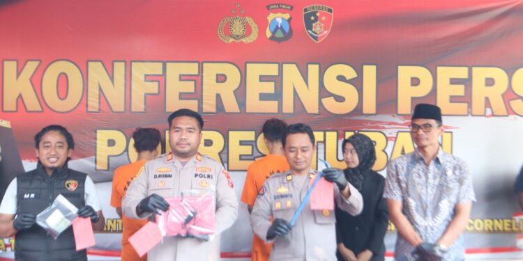 Satreskrim Polres Tuban Bekuk Spesialis Pencurian, Satu Pelaku Dihadiahi Timah Panas