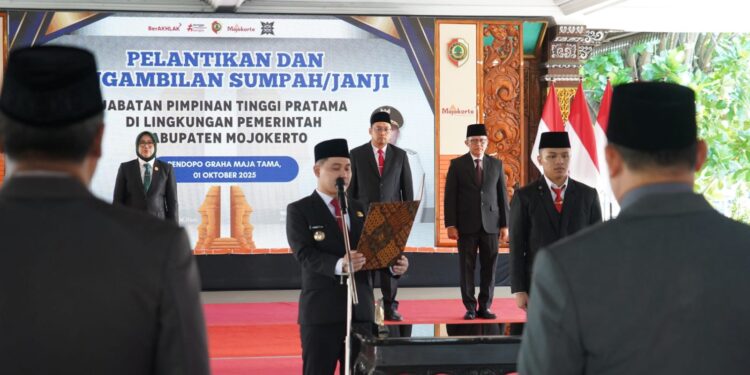 Bupati Mojokerto Lantik 7 Pejabat Tinggi Pratama ( Pejabat Eselon II)