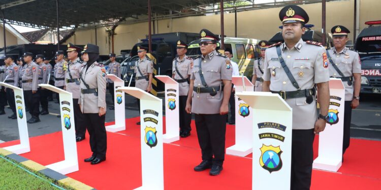 Kapolres Mojokerto Kota Pimpin Sertijab Wakapolres dan Sejumlah PJU, Tekankan Profesionalisme dan Adaptasi Cepat