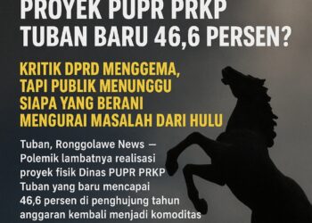 Tuban Krisis Eksekusi: Proyek PUPR-PRKP Tersendat, DPRD Sibuk Kritik Tanpa Arah