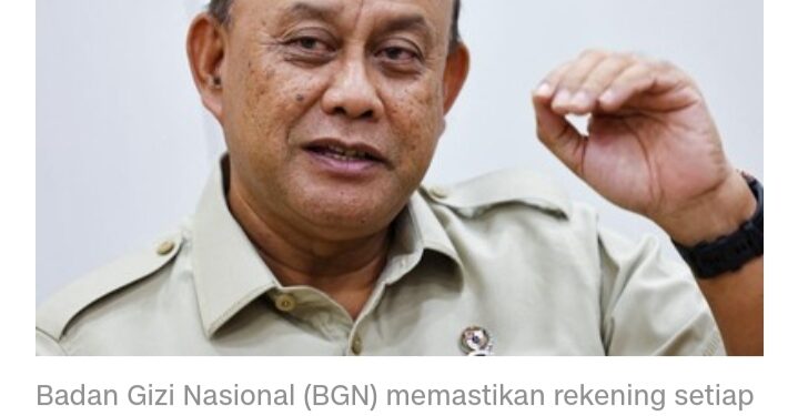 BGN Pastikan Rekening SPPG Tetap Terisi, Rp900 Miliar Digelontorkan Setiap Hari Mulai 2026