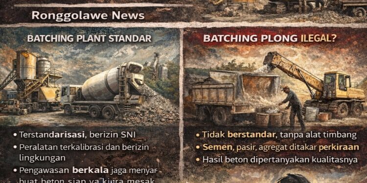 Dugaan Penggunaan Batching Plong pada Proyek Rigid Beton di Bojonegoro Disorot LSM