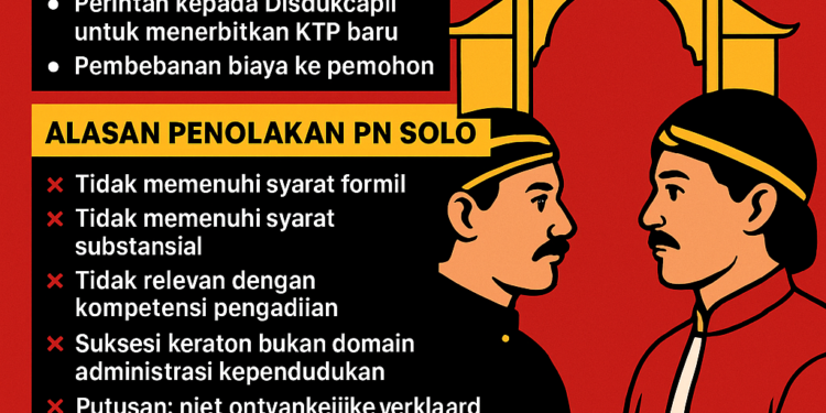 Ketika Nama Raja Ditolak Negara: Keraton, Hukum, dan Batas Legitimasi