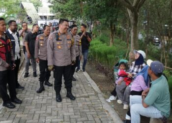 Polisi Amankan Wisata Lebaran Mojokerto