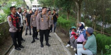Polisi Amankan Wisata Lebaran Mojokerto
