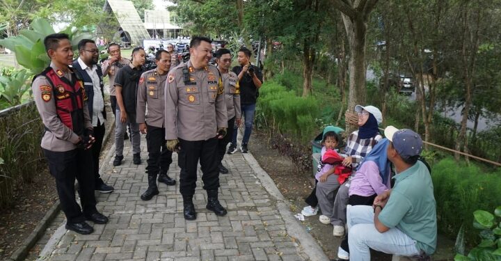 Polisi Amankan Wisata Lebaran Mojokerto