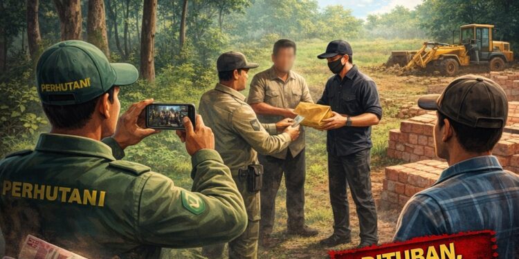Lahan Negara Perhutani Diduga Diperdagangkan