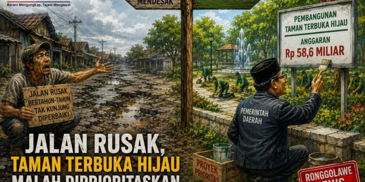 RTH Miliaran Diprioritaskan Jalan Rusak Malah Terabaikan