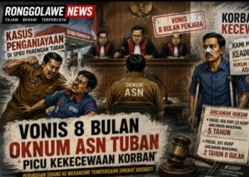 Vonis Ringan ASN Parengan Disorot  Korban