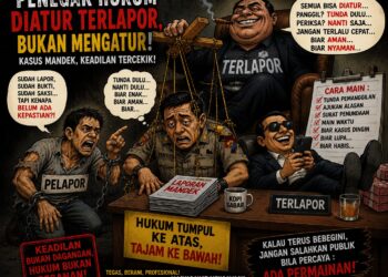 Laporan Menggantung, Publik Curiga Permainan