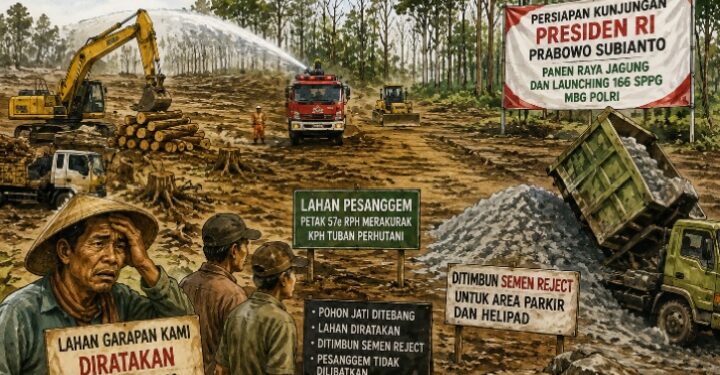 Prabowo Datang, Lahan Pesanggem Hilang