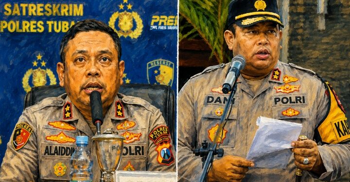 Kapolres Tuban Berganti, AKBP Alaiddin Dipromosikan Pimpin Polres Jember, AKBP Jazuli Dani Irawan Nahkodai Polresta Tuban