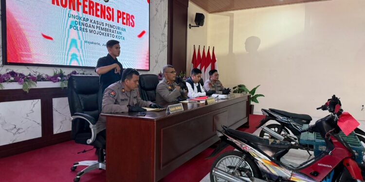 Polisi Bongkar Dua Kasus Pencurian di Mojokerto Kota