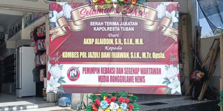 Karangan Bunga Bukan Sekadar Formalitas, Tetapi Simbol Harapan untuk Polresta Tuban