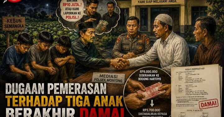 Dugaan Pemerasan terhadap Tiga Anak Berakhir Damai, Mediasi di Polsek Montong Berujung Pencabutan Laporan